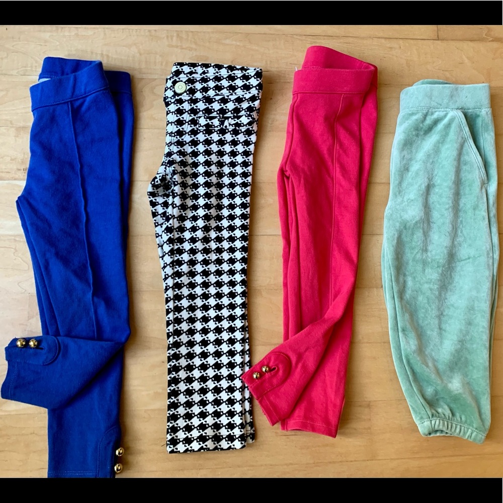Lot of 4 Girls sz 3 pants Janie & Jack & Gymboree